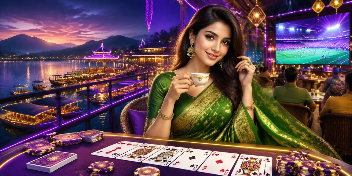 রাঙামাটিতে শাড়ি পরা নারী তিন পাত্তি গেম উপভোগ করছেন